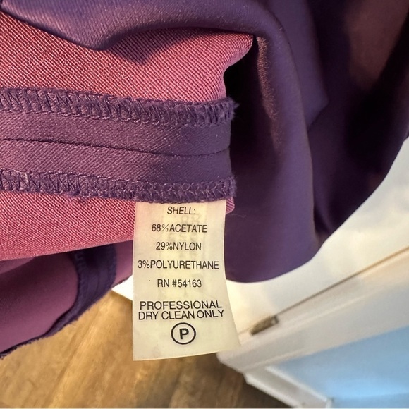 Calvin Klein Dress Deep Purple Prom Babydoll Fairy Formal Y2K Empire Waist Sz 8 - Picture 5 of 10